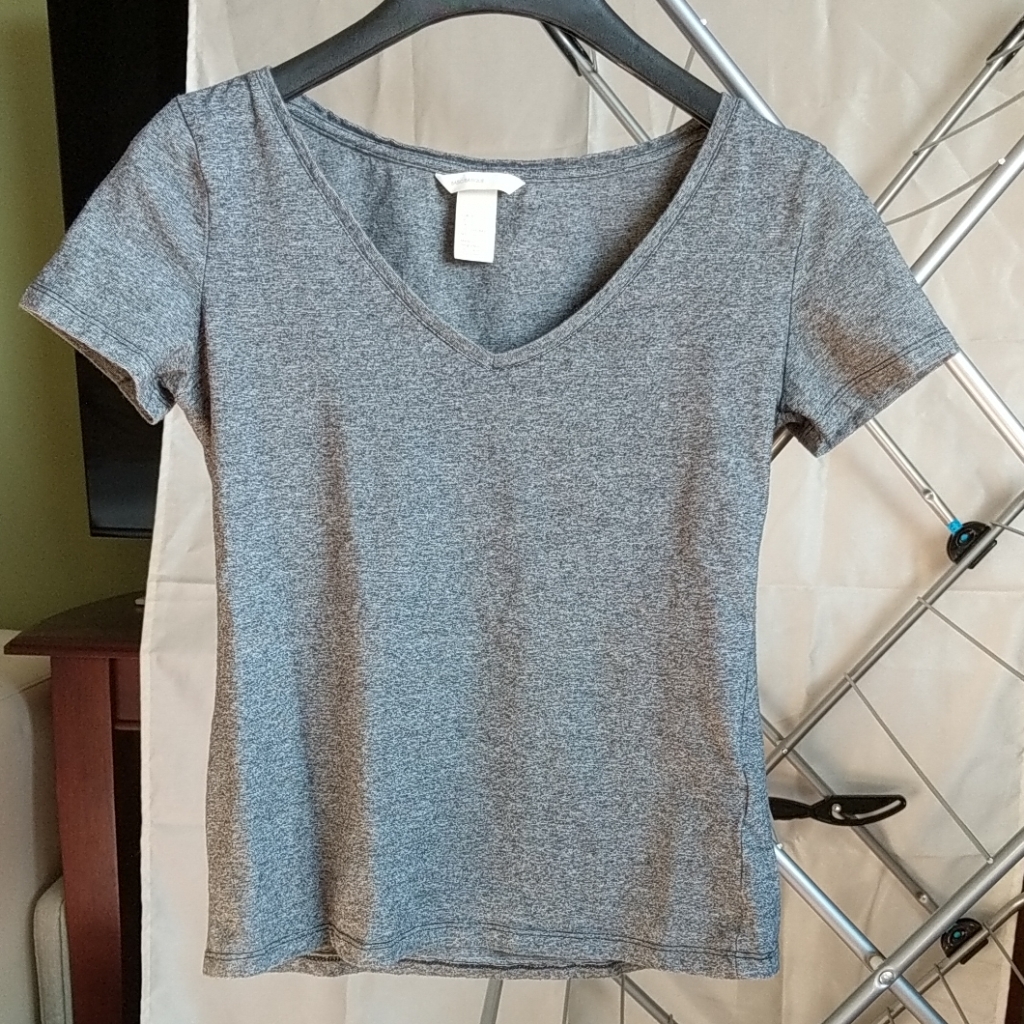 H&M Basic Heathered Grey Tee